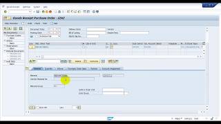 How to create a Material Invoice goods OrderMIGO SAP MM [upl. by Aley979]