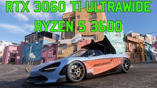 Forza Horizon 5 RTX 3060 TI 219 ULTRAWIDE Benchmark [upl. by Sewell]