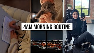 4am Realistic amp Productive Morning Routine  Self Care  Gym Edition [upl. by Erl723]