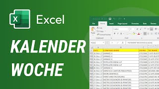 Kalenderwoche aus einem Datum berechnen Excel [upl. by Domash]