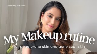 My makeup routine  for acne prone skin and acne scar [upl. by Aisereht]