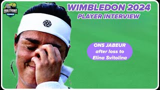 🎾Ons Jabeur after loss quotShe played a great matchquot  Wimbledon 2024 R3 Post Match [upl. by Orton]