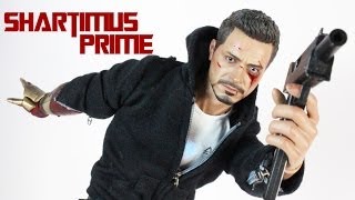 Hot Toys Tony Stark The Mechanic Iron Man 3 Movie Masterpiece MMS209 Figure Review [upl. by Euqinimod408]