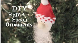 DIY SANTA SPOON ORNAMENTS  CHRISTMAS CRAFT [upl. by Yesac941]