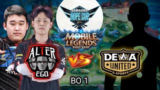 DEBUT PERTAMA TAZZ  ROSTER MISTERIUS  AE VS DEWA GAME 1 HOPE CUP TOURNAMENT [upl. by Klockau]