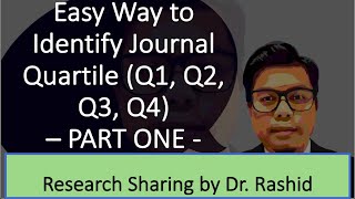 Easy Way to Identify Journal Quartile Q1 Q2 Q3 Q4  PART ONE [upl. by Vivianna]