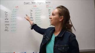 Conjugating present tense regular verbs in French [upl. by Melburn]