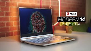 MSI Modern 14 Review 2019  10th Gen Intel Laptop [upl. by Aicila989]