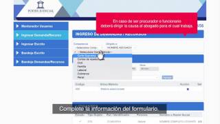 Ley de Tramitación Electrónica Ingreso de demandas y escritos en Oficina Judicial Virtual [upl. by Lehcer]