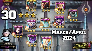 TOA Hell 30 Star Clear MarchApril 2024 Summoners War [upl. by Jenelle]