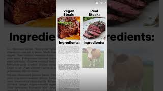 Vegan Steak VS Real Steak [upl. by Euhsoj751]