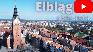 Elbląg z lotu ptaka  DJI Mini2  4K [upl. by Enajiram438]