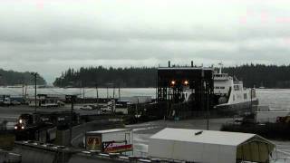 Southern Railway Train Leaving Barge Nanaimo Vancouver Island [upl. by Dorinda]