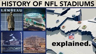 Evolution of Every NFL Team’s EVERY Stadium  NFL Explained [upl. by Kinnie]