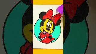 Sand painting Minnie Mouse [upl. by Vernor670]