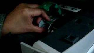 How to replace an ink cartridge on a HP Officejet AllInOne [upl. by Robins]