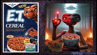 ET Cereal  A Brief History  1980s ET The ExtraTerrestrial Chocolate amp Peanut Butter Cereal [upl. by Anual597]