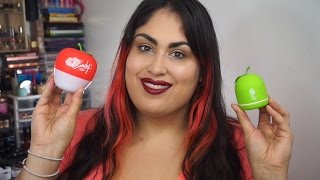 Candy Lipz Lip Plumping Apple  Grape  Review  Tutorial [upl. by Gardia]