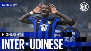 FOUR SATURDAY GOALS ✨ INTER 40 UDINESE  HIGHLIGHTS  SERIE A 2324 ⚫🔵🇬🇧 [upl. by Cargian782]