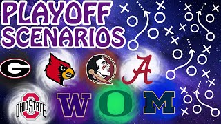 College Football Playoff Scenarios Entering Champ Week Whos In [upl. by Yrehc360]