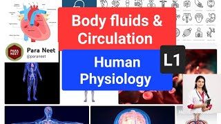 Body Fluids and circulation Lecture 1 [upl. by Teyut]