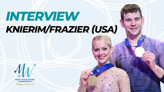 Interview Knierim  Frazier USA  Montpellier 2022  WorldFigure [upl. by Specht]