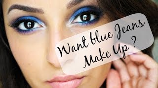 Make Up Bleu ★ Want Blue Jean  Petit Budget ★ [upl. by Zola]