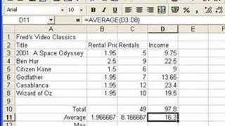 Microsoft Excel Tutorial for Beginners 4  Functions Formulas [upl. by Durno]