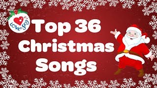 Top 36 Popular Christmas Songs and Carols Playlist 🎅 [upl. by Rawley]