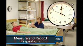 Measure and Record Respirations CNA Skills [upl. by Barimah]