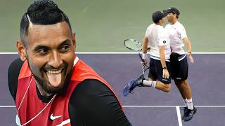 Crazy Nick Kyrgios vs GOATs of Doubles  Tennis Craziest Match EVER ft Jack Sock [upl. by Aititel]