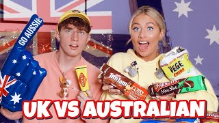 British girl tries AUSTRALIAN swap box Ft Georgia Productions [upl. by Mcgill]