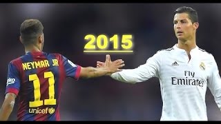 Neymar amp Cristiano Ronaldo ● 2015 ● Skills Show HD [upl. by Sallad]