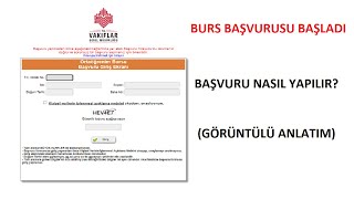 VGM BURS BAŞVURULARI BAŞLADI İLKOKUL  ORTAOKUL  LİSE BAŞVURU NASIL YAPILIR GÖRÜNTÜLÜ ANLATIM [upl. by Rowley]