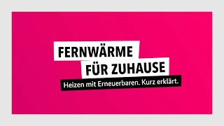 Heizen mit Erneuerbaren Kurz erklärt – Fernwärme für zuhause [upl. by Marte763]