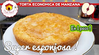 TORTA MATERA DE MANZANA en 1 paso POQUITOS INGREDIENTES [upl. by Robena]