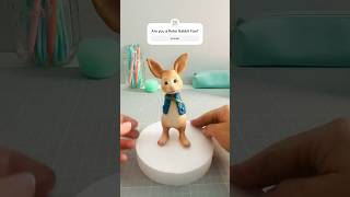 Fondant Peter Rabbit Cake Topper Tutorial fondantdecorations fondant easterbunny [upl. by Anauqahs]