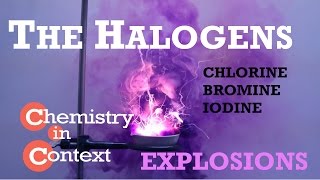 Sodium and Halogens Explosive Reactions  Chlorine Bromine Iodine [upl. by Oniratac873]