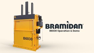 How To Use the Bramidan B6030 Vertical Baler  Demo amp Operation [upl. by Noellyn]