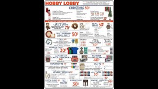 Hobby Lobby Weekly Ad November 12 – November 18 2023 [upl. by Adigirb343]