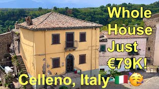 Celleno Whole House Beauty for €79K Near Lake Bolsena amp Viterbo  Expat Home Buying in Italy 🇮🇹 [upl. by Nerhe]