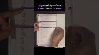 💜 August 26 Weekly Planning DOMSSPACEINTIME planwithme weeklyspread weeklyplanning plannergirl [upl. by Asille304]