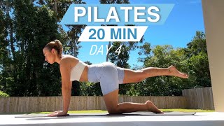 20 MIN HOURGLASS PILATES WORKOUT  7 Day Challenge  Day 4 [upl. by Ihsorih]