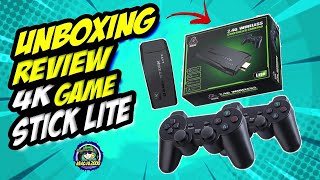 UNBOXING amp REVIEW 4k GAME STICK LITE CONSOLA 10000 JUEGOS RETRO abacuq2000 [upl. by Alper]