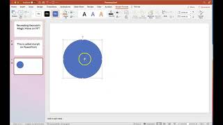 Morph Transition on PowerPoint aka Magic Move on Keynote [upl. by Llertnek667]