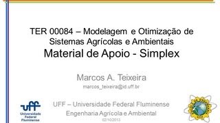 TER00084  Simplex Exemplos de Aplicação 3 Variáveis [upl. by Millburn]