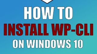 How to Install WPCLI on Windows 10 [upl. by Daryle657]