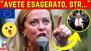 GIORGIA MELONI LOTTA SHOCK IN PRIMA LINEA PER LITALIA RIVOLUZIONA LE NOMINE UE Ha detto [upl. by Saidel709]