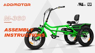 Addmotor M360 Adult SemiRecumbent Etrike 2023 Assembly Tutorial amp Operations Guide [upl. by Myrna716]