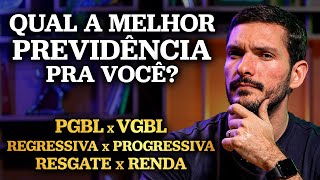 COMO ESCOLHER UMA PREVIDÊNCIA PRIVADA  PGBL ou VGBL Regressiva ou Progressiva Resgate ou Renda [upl. by Asiil712]